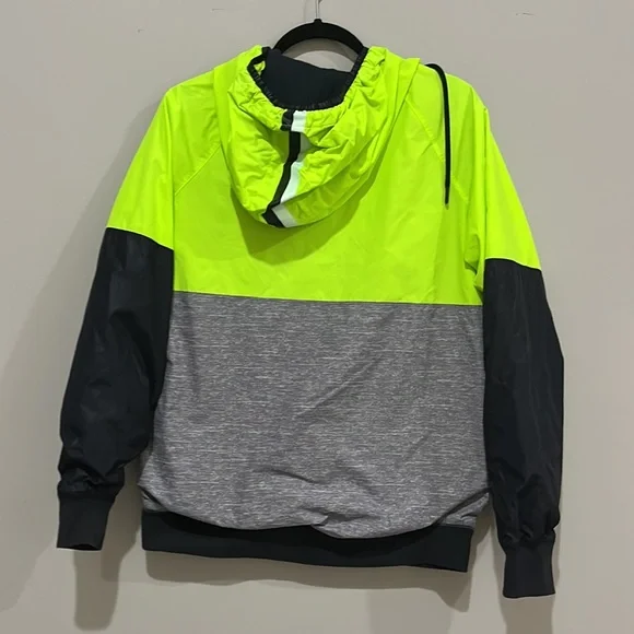 Victoria’s Secret Pink Hooded Half Zip Neon Windbreaker Jacket Size XS - Picture 7 of 7